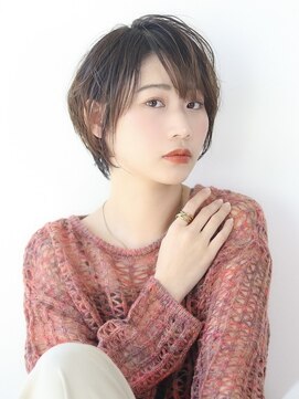 オーロ 武庫之荘店(ORO) 美髪ショートボブ/チェリーブラウン/デザインカラー