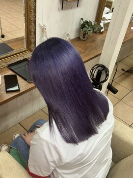 ウィルゴ 原宿(VIRGO) パープルミルクティーグレーシルバーアッシュアメジスト紫