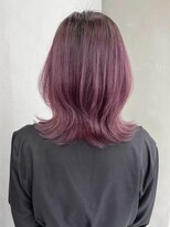 ギークス(GEEKS)&nbsp;【GEEKS渋谷】ローズブラウン/20代30代/ミディアムレイヤー/小顔