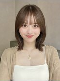 結べるくびれボブ×柔らか透明感ベージュ
