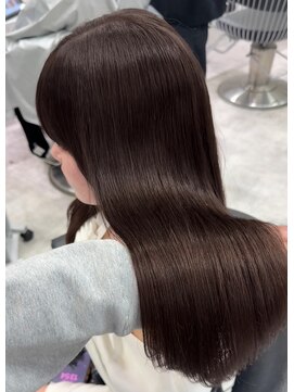 シティ(CITY) 韓国ヘア　レイヤーカット　顔まわりカット　ブラウン　冬カラー