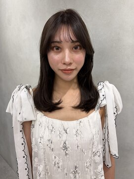 ディーエイチ ハル アヴェダ(Dh-HAL-AVEDA) 韓国風/ナチュラル/ミディアム/顔周り/ベージュカラー/ AVEDA