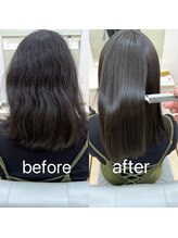 髪質改善エステ縮毛矯正+カット+質感再整4stepTr￥15800円～