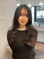ミンナノポリシー(MIN NANO//POLICY)&nbsp;シースルーバング×顔まわりレイヤーロング◎