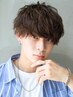 【人気】メンズカット+プレミアム艶カラー全体 ¥7000