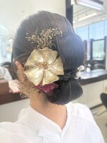 ラグゼヘアカミヤ 菊川店(luxe hair CAMIYA)&nbsp;カチモリ リボン