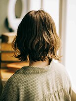 アラワラブルー(arrawarra blue)&nbsp;無造作ウェーブボブ/20代/30代/40代/50代/倉敷駅/白楽町