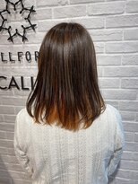 ビューティー エールフォルム 浜松有玉店(BEAUTY YELLFORME)&nbsp;インナーカラー　オレンジ