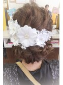 ブライダルヘアーセット