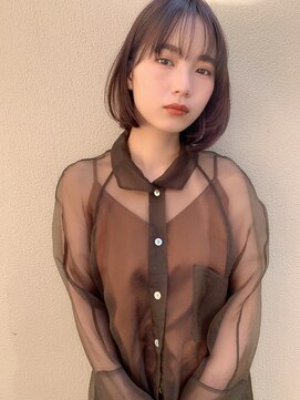 クラフト ヘア デザイン(CRAFT HAIR DESIGN) 耳かけマッシュボブ / つやベージュ