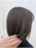 透明感♪髪質改善カラー内巻きショートボブ小顔艶感