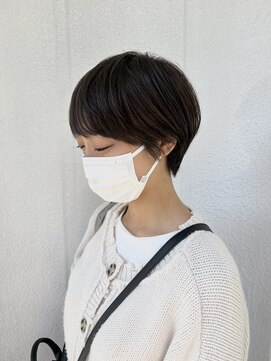 トリート 船堀店(TREAT) マッシュショート×オリーブベージュ