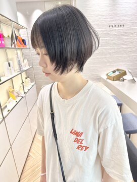 ステア ケース(stair case) 【馬場】大人黒髪ショートボブ前髪あり
