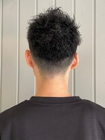 ラギッド 大野城店(RUGGED)&nbsp;爽やかアップバング×刈り上げメンズショートアッシュカラー