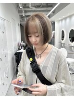 ナイロンバイセレクション(NYLON by Selection.)&nbsp;beige blockcolor