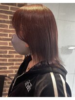 ヘアーアンドメイク ビス(HAIR&MAKE bis)&nbsp;ブリーチなしでできる！暖色ピンクブラウン【立川/加藤沙久楽】