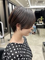 30代40代50代耳かけショート前髪なしハンサムショートカット