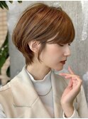 ショートヘア/分け目なし/ショートボブ/30代40代50代/表参道