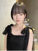 グレージュアッシュグレージュショートカットミニボブ