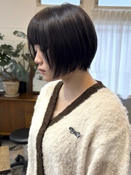 ブラウン(Brown) ショートボブ