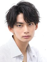 アーリー(Ali'i) ソフトツイストパーマセンターパートアップバング韓国マッシュ