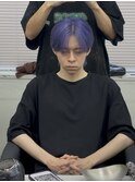 MEN’S HAIR/ブルーブラック/フェザーパーマ/渋谷