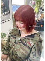 ザ パス 警固店(the path)&nbsp;ブリーチなしWカラーで高発色なオレンジカラー