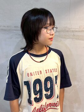 コミレ(COMILE) ショートウルフ　大須/上前津レイヤーカット/ブリーチ縮毛矯正