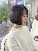 【ボブ×パープル】