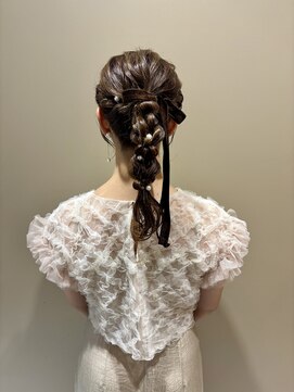 クラシック 新横浜(classic) ポニー編み下ろしヘアセット