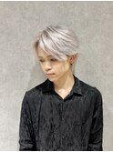 ハイトーン/ホワイトカラー/ブリーチ/メンズカット