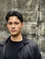 プランツヘアー ニュアンスパーマ センターパート メンズパーマ 博多美容室