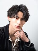 ツーブロックショート/韓国風マッシュ/フリックパーマ