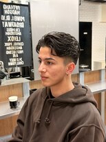 リレーションメンズヘアー(RELATION MEN'S HAIR)&nbsp;マレットヘアツイストバズカット短髪ツーブロックマンバンヘア