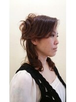 スーノ(suno)&nbsp;巻き髪ハーフアップ