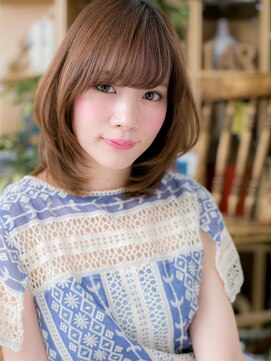 カバーヘア ブリス 川口(COVER HAIR bliss) *+bliss川口+*…ふんわり前下がりレイヤー♪スイートミディc