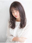暗髪でも柔らか軽めアッシュ