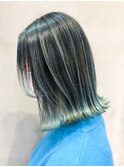 ハイライトグラデーションオリーブ_エアリーミディ_ba313971