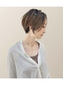 【a-o鎌倉】小顔ショートヘア×ナチュラルバレイヤージュ