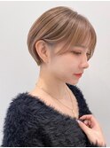 丸みショート ショートボブ 透明感ショート 大人ショート S511