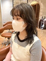 ビュートリアム265(BEAUTRIUM 265) オリーブベージュ 前髪パーマ ゆるふわパーマ ミディアム 銀座