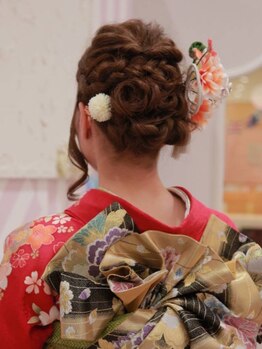 リリーフ(Relief)の写真/着付けヘアセットは得意分野★オーナー自身で対応させていただきます◎あなたの特別な日を可愛く彩ります。