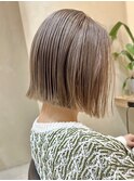 切りっぱなしボブタッセルボブ長めボブ顔まわりレイヤーボブ30代