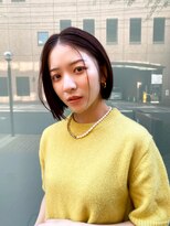 ファースト 仙台店(first) 黒髪 ボブルフ ネビージュ 小顔 ワンレン 髪質改善 前髪