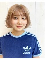 クリコ ヘアーデザイン(CLICQUOT hair design)&nbsp;ベージュ　× レイヤー　×ボブ