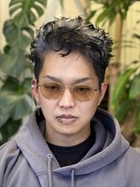 ボンビィヴァン(bon-vivant) メンズホワイトヘアに裾カラー
