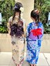 花火大会や鎌倉散策に☆ゆかた着付け＆ヘアアレンジ　￥7700