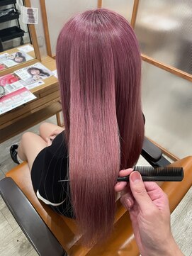 エルベ 内原店(elve) ロングスタイル×ピンクカラー