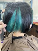 ライトブルーインナーカラー