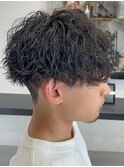 シャドウパーマメンズカットスパイラルパーマツイスパ波巻き